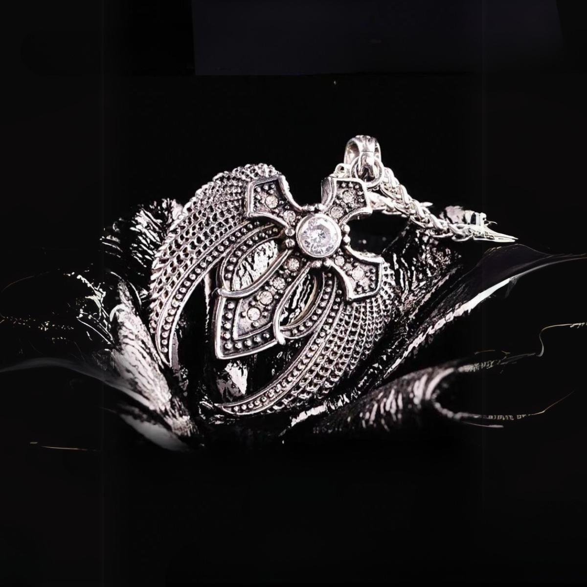 Obsidian Thornwing Cross